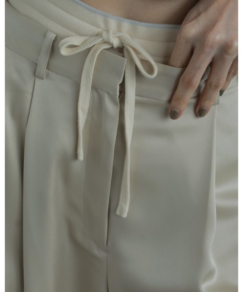 セール】Rib Biker Pants（デニムパンツ）｜anuke（アンヌーク）の