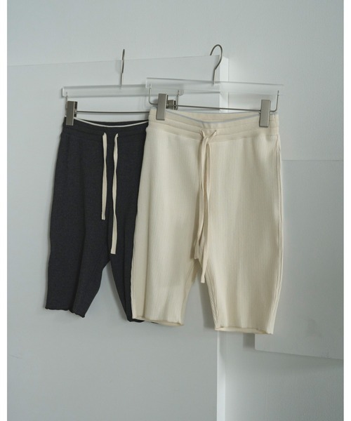 セール】Rib Biker Pants（デニムパンツ）｜anuke（アンヌーク）の