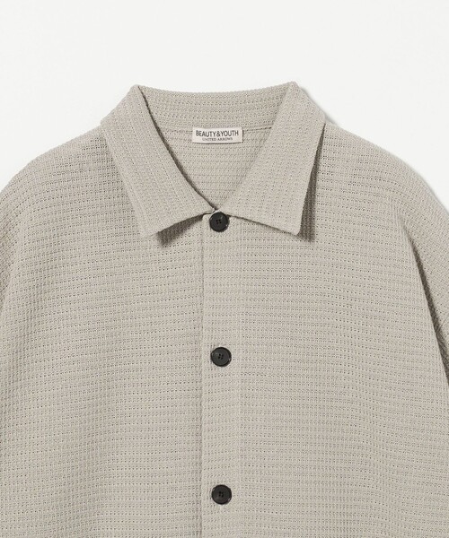 BEAUTY&YOUTH UNITED ARROWS(ビューティーアンドユースユナイテッドアローズ)の「パナマ ショートスリーブ ニットシャツ(カーディガン/ボレロ・メンズ・ダークグレー/ナチュラル・XL/M/S/L)」の19枚目の写真
