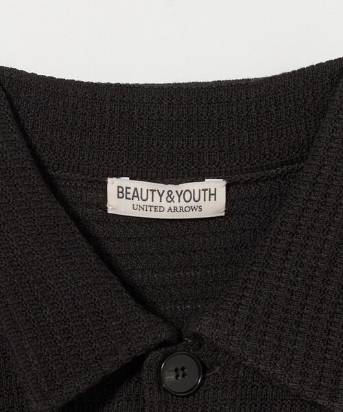 BEAUTY&YOUTH UNITED ARROWS(ビューティーアンドユースユナイテッドアローズ)の「パナマ ショートスリーブ ニットシャツ(カーディガン/ボレロ・メンズ・ダークグレー/ナチュラル・XL/M/S/L)」の21枚目の写真