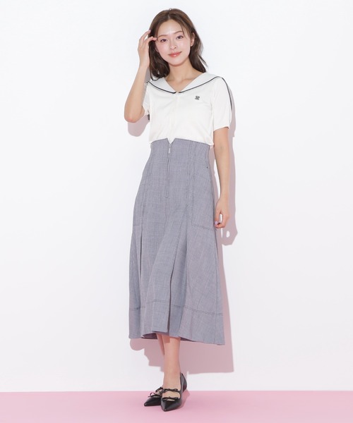 JILL by JILL STUART（ジルバイジルスチュアート）の「◇セーラーカラーニット（ニット/セーター・レディース・ネイビー/ホワイト系その他/ホワイト・FREE）」の19枚目の写真