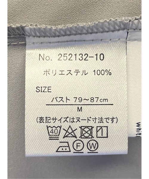m.f.editorial（エムエフエディトリアル）の「【ウォッシャブル】m.f.エディトリアルレディース ケープバンドカラー 半袖比翼ブラウス（シャツ/ブラウス・レディース・グレー系その他2/アイボリー/ブラック・MEDIUM/LARGE）」の14枚目の写真
