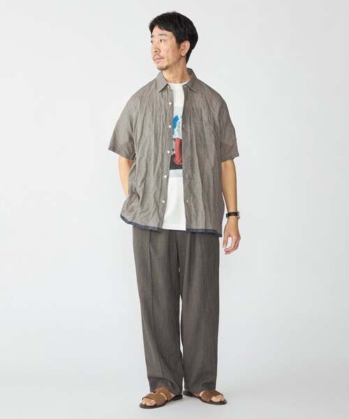 SHIPS(シップス)の「SHIPS: インディア レギュラーカラー ショートスリーブ シャツ(シャツ/ブラウス・メンズ・コバルトブルー/ホワイト系/ブラウン系・SMALL/MEDIUM/LARGE/X-LARGE)」の22枚目の写真