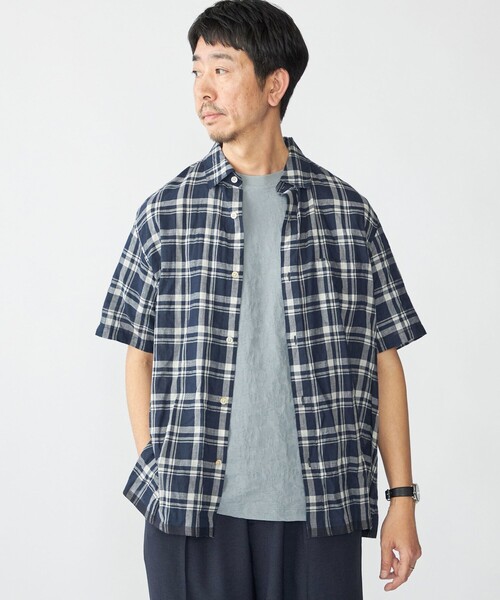 SHIPS(シップス)の「SHIPS: インディア レギュラーカラー ショートスリーブ シャツ(シャツ/ブラウス・メンズ・コバルトブルー/ホワイト系/ブラウン系・SMALL/MEDIUM/LARGE/X-LARGE)」の20枚目の写真