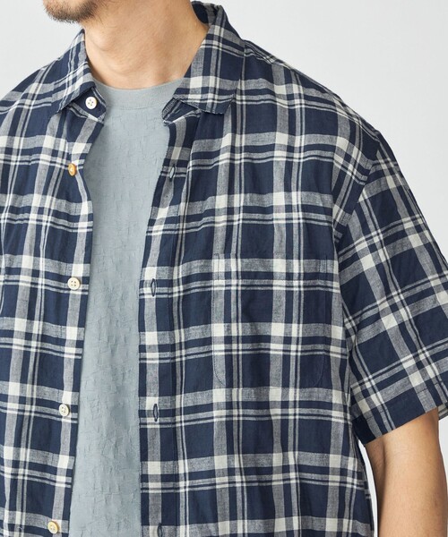 SHIPS(シップス)の「SHIPS: インディア レギュラーカラー ショートスリーブ シャツ(シャツ/ブラウス・メンズ・コバルトブルー/ホワイト系/ブラウン系・SMALL/MEDIUM/LARGE/X-LARGE)」の19枚目の写真