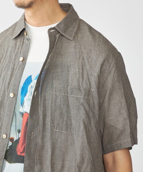 SHIPS(シップス)の「SHIPS: インディア レギュラーカラー ショートスリーブ シャツ(シャツ/ブラウス・メンズ・コバルトブルー/ホワイト系/ブラウン系・SMALL/MEDIUM/LARGE/X-LARGE)」の13枚目の写真