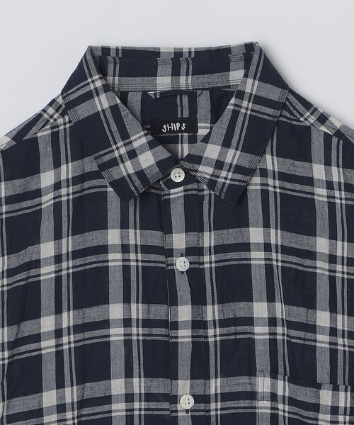 SHIPS(シップス)の「SHIPS: インディア レギュラーカラー ショートスリーブ シャツ(シャツ/ブラウス・メンズ・コバルトブルー/ホワイト系/ブラウン系・SMALL/MEDIUM/LARGE/X-LARGE)」の9枚目の写真