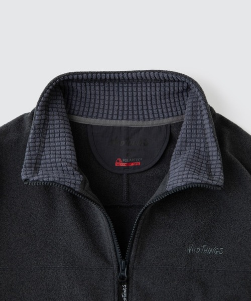 WILD THINGS(ワイルドシングス)の「ポーラテック ストームジャケット│POLARTEC STORM JACKET(ミリタリージャケット・メンズ・ダークグリーン/ヘザーグレー/ブラック・L/M/S/XL)」の5枚目の写真