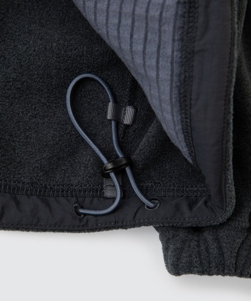 WILD THINGS(ワイルドシングス)の「ポーラテック ストームジャケット│POLARTEC STORM JACKET(ミリタリージャケット・メンズ・ダークグリーン/ヘザーグレー/ブラック・L/M/S/XL)」の8枚目の写真