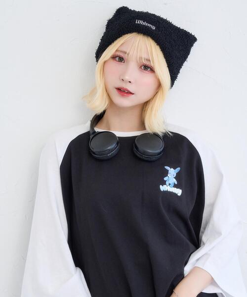 Whinny(ホワイニー)の「Whinny/闇うさぎを心臓に灯すティー(Tシャツ/カットソー・レディース・ホワイト/ブラック/サックスブルー・FREE)」の12枚目の写真