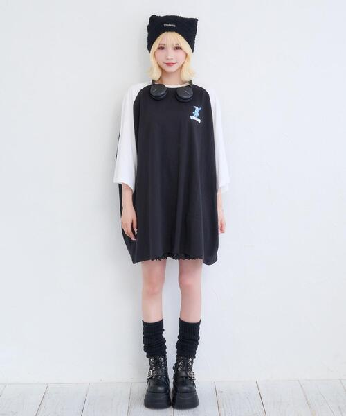 Whinny(ホワイニー)の「Whinny/闇うさぎを心臓に灯すティー(Tシャツ/カットソー・レディース・ホワイト/ブラック/サックスブルー・FREE)」の15枚目の写真