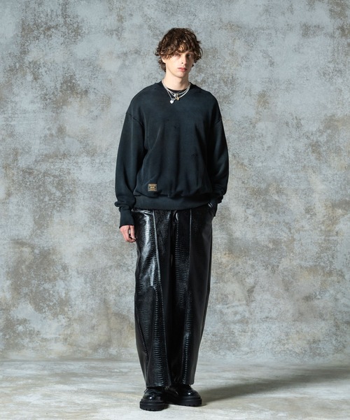 glamb（グラム）の「Acid Sweat / アシッドスウェット（スウェット・メンズ・ブラック/グレー/レッド・S/M/L）」の8枚目の写真