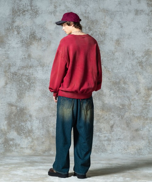 glamb（グラム）の「Acid Sweat / アシッドスウェット（スウェット・メンズ・ブラック/グレー/レッド・S/M/L）」の12枚目の写真