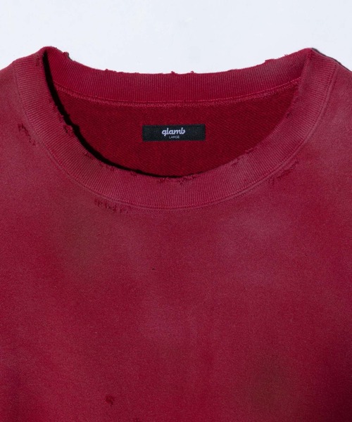 glamb（グラム）の「Acid Sweat / アシッドスウェット（スウェット・メンズ・ブラック/グレー/レッド・S/M/L）」の14枚目の写真