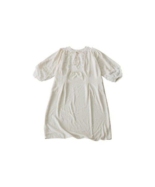 antiqua(アンティカ)の「フリンジジャガードワンピース(ワンピース・レディース・ブラック/ナチュラル・ONESIZE)」の11枚目の写真