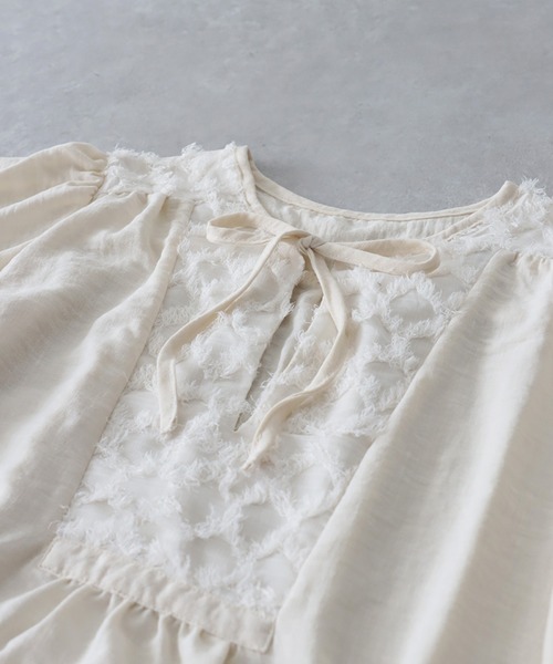 antiqua(アンティカ)の「フリンジジャガードワンピース(ワンピース・レディース・ブラック/ナチュラル・ONESIZE)」の13枚目の写真