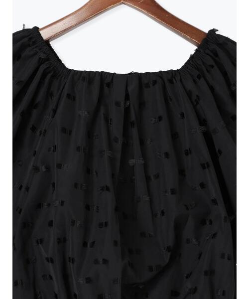 Te chichi（テチチ）の「リボンジャガード2WAYブラウス（シャツ/ブラウス・レディース・ブラック/オフホワイト・F）」の20枚目の写真