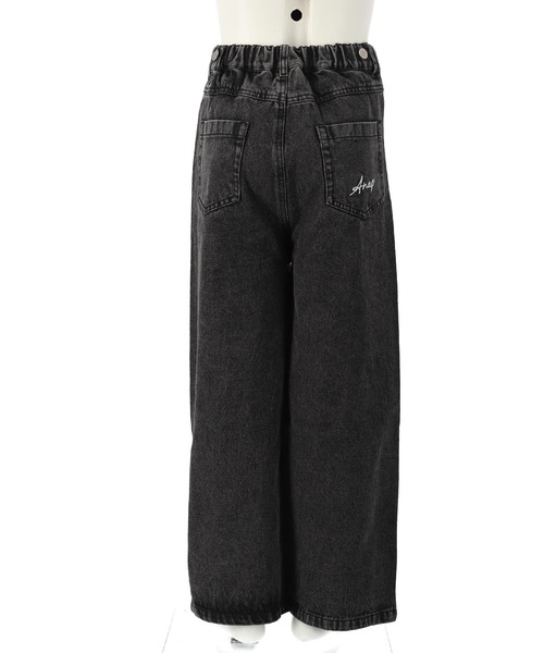 ANAP kids（アナップキッズ）の「クラッシュデニム マルチWAY サロペット【ジュニアお揃い】（サロペット/オーバーオール・キッズ・ブラック/ブルー・120cm/130cm/110cm）」の15枚目の写真