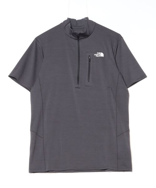 THE NORTH FACE(ザノースフェイス)の「ザ ノース フェイス THE NORTH FACE S/S FLASHDRY 3D ZipUp_ショートスリーブフラッシュドライスリーディージップアップ(Tシャツ/カットソー・メンズ・チャコールグレー/ネイビー・LL/M/L)」の2枚目の写真