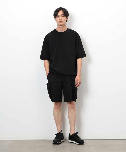 COMME CA ISM(コムサイズム)の「「Daily TECH Series」 クイックドライ コンビデザインTシャツ(Tシャツ/カットソー・メンズ・チャコール/ブラック・MEDIUM/LARGE)」の21枚目の写真