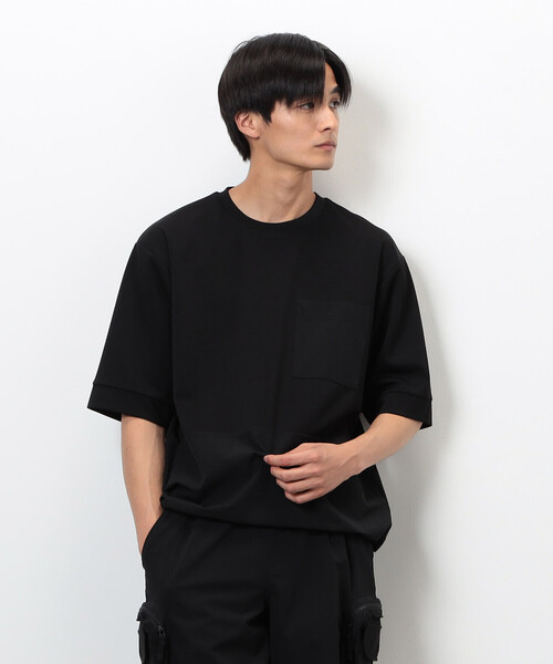 COMME CA ISM(コムサイズム)の「「Daily TECH Series」 クイックドライ コンビデザインTシャツ(Tシャツ/カットソー・メンズ・チャコール/ブラック・MEDIUM/LARGE)」の5枚目の写真