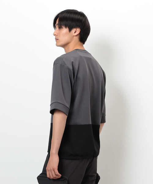 COMME CA ISM(コムサイズム)の「「Daily TECH Series」 クイックドライ コンビデザインTシャツ(Tシャツ/カットソー・メンズ・チャコール/ブラック・MEDIUM/LARGE)」の9枚目の写真