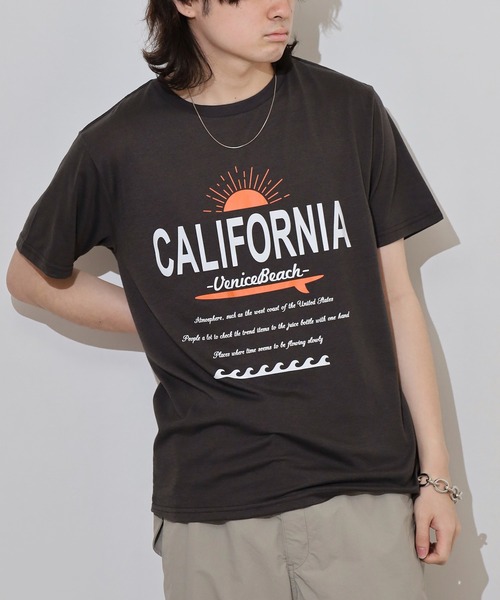 FUNALIVE(ファンアライブ)の「フロントプリントTシャツ UVカット COOL&DRY(Tシャツ/カットソー・メンズ・オフホワイト/ホワイト系その他2/グレイッシュブルー/グレイッシュベージュ/ミント/ネイビー系/スミクロ/ブラック系その他2/ホワイト/ブラック/ピンク/イエロー・M/LL/L)」の6枚目の写真
