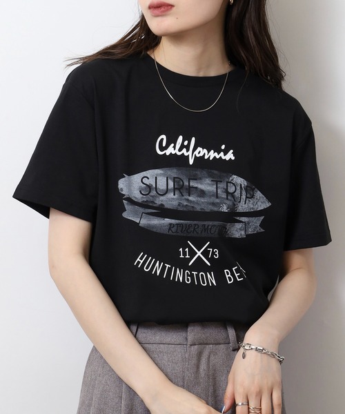FUNALIVE(ファンアライブ)の「フロントプリントTシャツ UVカット COOL&DRY(Tシャツ/カットソー・メンズ・オフホワイト/ホワイト系その他2/グレイッシュブルー/グレイッシュベージュ/ミント/ネイビー系/スミクロ/ブラック系その他2/ホワイト/ブラック/ピンク/イエロー・M/LL/L)」の7枚目の写真