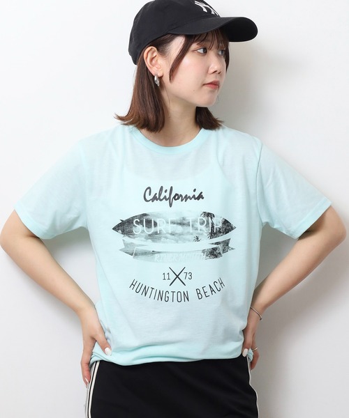 FUNALIVE(ファンアライブ)の「フロントプリントTシャツ UVカット COOL&DRY(Tシャツ/カットソー・メンズ・オフホワイト/ホワイト系その他2/グレイッシュブルー/グレイッシュベージュ/ミント/ネイビー系/スミクロ/ブラック系その他2/ホワイト/ブラック/ピンク/イエロー・M/LL/L)」の8枚目の写真