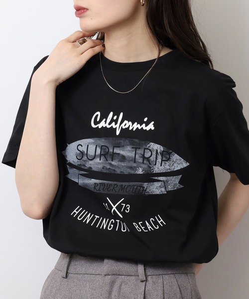 FUNALIVE(ファンアライブ)の「フロントプリントTシャツ UVカット COOL&DRY(Tシャツ/カットソー・メンズ・オフホワイト/ホワイト系その他2/グレイッシュブルー/グレイッシュベージュ/ミント/ネイビー系/スミクロ/ブラック系その他2/ホワイト/ブラック/ピンク/イエロー・M/LL/L)」の18枚目の写真
