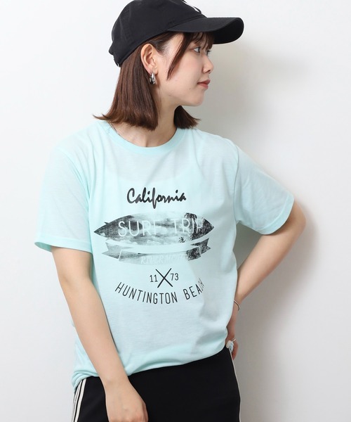 FUNALIVE(ファンアライブ)の「フロントプリントTシャツ UVカット COOL&DRY(Tシャツ/カットソー・メンズ・オフホワイト/ホワイト系その他2/グレイッシュブルー/グレイッシュベージュ/ミント/ネイビー系/スミクロ/ブラック系その他2/ホワイト/ブラック/ピンク/イエロー・M/LL/L)」の21枚目の写真