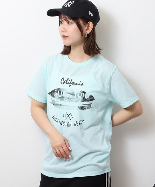 FUNALIVE(ファンアライブ)の「フロントプリントTシャツ UVカット COOL&DRY(Tシャツ/カットソー・メンズ・オフホワイト/ホワイト系その他2/グレイッシュブルー/グレイッシュベージュ/ミント/ネイビー系/スミクロ/ブラック系その他2/ホワイト/ブラック/ピンク/イエロー・M/LL/L)」の22枚目の写真