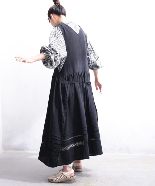 soulberry(ソウルベリー)の「かさねるワンピース(ワンピース・レディース・ブラック・LL~3L/M~L/4L~5L)」の20枚目の写真