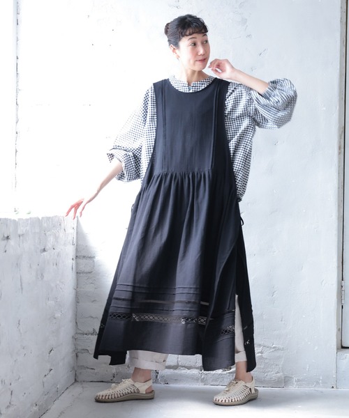 soulberry(ソウルベリー)の「かさねるワンピース(ワンピース・レディース・ブラック・LL~3L/M~L/4L~5L)」の14枚目の写真