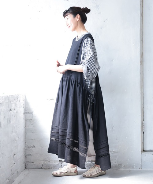 soulberry(ソウルベリー)の「かさねるワンピース(ワンピース・レディース・ブラック・LL~3L/M~L/4L~5L)」の15枚目の写真