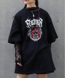 REZEN | 狐面ロゴプリント半袖Ｔシャツ(Tシャツ/カットソー)