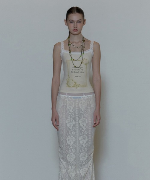 SCULPTOR(スカルプター)の「Rose Camisole(Tシャツ/カットソー・レディース・グレー/アイボリー・XX-SMALL/SMALL/X-SMALL)」の1枚目の写真