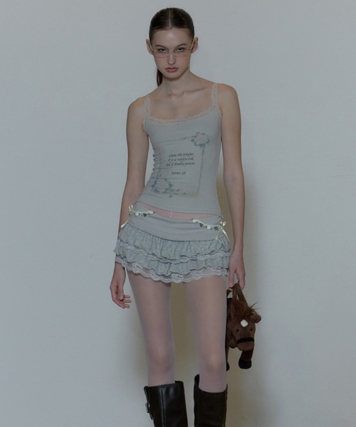 SCULPTOR(スカルプター)の「Rose Camisole(Tシャツ/カットソー・レディース・グレー/アイボリー・XX-SMALL/SMALL/X-SMALL)」の2枚目の写真