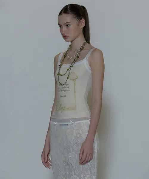 SCULPTOR(スカルプター)の「Rose Camisole(Tシャツ/カットソー・レディース・グレー/アイボリー・XX-SMALL/SMALL/X-SMALL)」の7枚目の写真