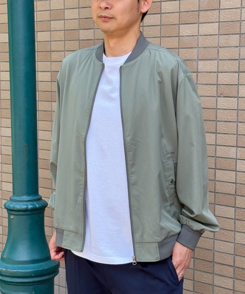 VENCEEXCHANGE（ヴァンスエクスチェンジ）の「ストレッチブルゾン（ブルゾン・メンズ・オリーブ・M）」の4枚目の写真