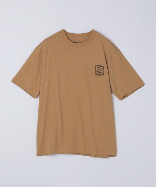 SHIPS(シップス)の「SHIPS: UNDYED オーガニック プリント Tシャツ(Tシャツ/カットソー・メンズ・ナチュラル/キャメル/オフホワイト/ライトグレー・SMALL/X-LARGE/LARGE/MEDIUM)」の1枚目の写真