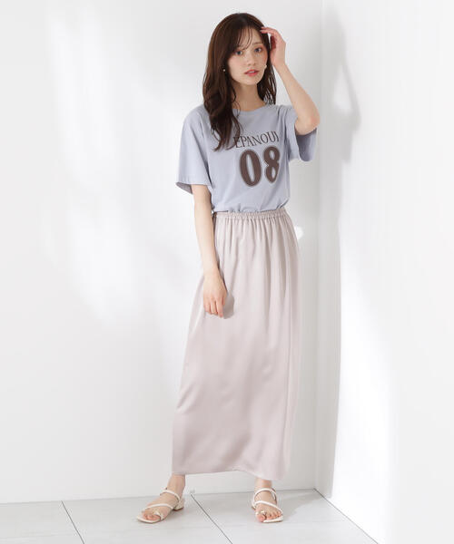 PROPORTION BODY DRESSING（プロポーションボディドレッシング）の「マットサテンスリットスカート / 1215220613（スカート・レディース・ベージュ/ブラウン・MEDIUM/P/S）」の10枚目の写真