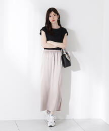 PROPORTION BODY DRESSING | マットサテンスリットスカート / 1215220613(スカート)