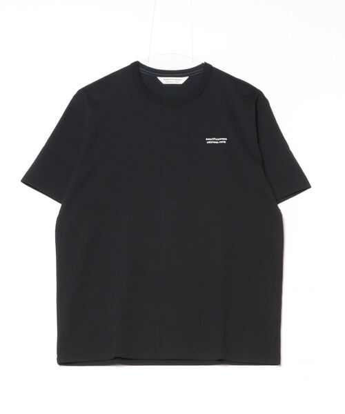 beautiful people（ビューティフルピープル）の「beautiful people/ビューティフルピープル/ 60/3 jersey outline logo T（Tシャツ/カットソー・レディース・ブラック/ホワイト・42/38）」の2枚目の写真