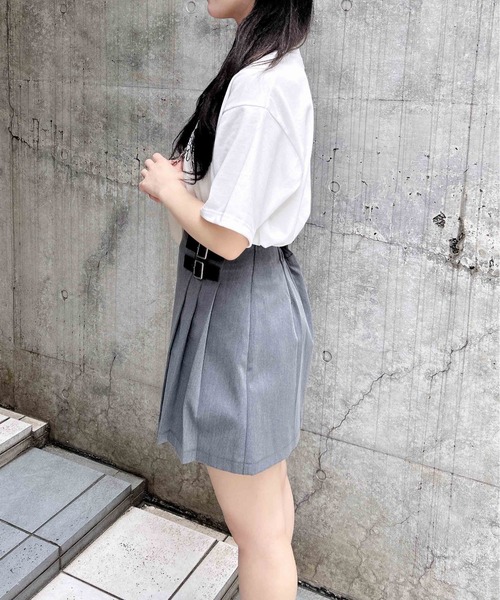 INGNI（イング）の「サイドベルトラッププリーツスカパン（スカート・レディース・ブラック/グレー/ベージュ・FREE）」の16枚目の写真