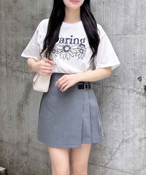 INGNI（イング）の「サイドベルトラッププリーツスカパン（スカート・レディース・ブラック/グレー/ベージュ・FREE）」の15枚目の写真