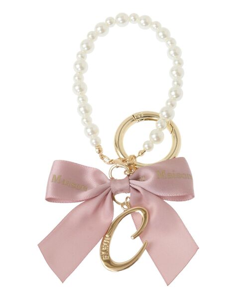 Maison de FLEUR（メゾンドフルール）の「イニシャルリボンパールチャーム（チャーム・レディース・A/Y/R/N/M/K/T/S/C/H・FREE）」の2枚目の写真