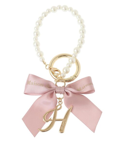 Maison de FLEUR（メゾンドフルール）の「イニシャルリボンパールチャーム（チャーム・レディース・A/Y/R/N/M/K/T/S/C/H・FREE）」の3枚目の写真