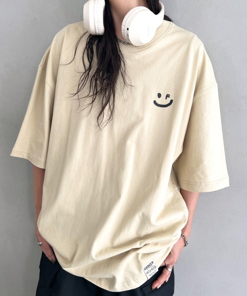 tシャツ 「日本未発売」GRAVER(グレーバー)/スマイル ワンポイントロゴ 半袖 Tシャツ/Small Drawing Smile Short S セール】【日本未発売】GRAVER(グレーバー)/スマイル ワン