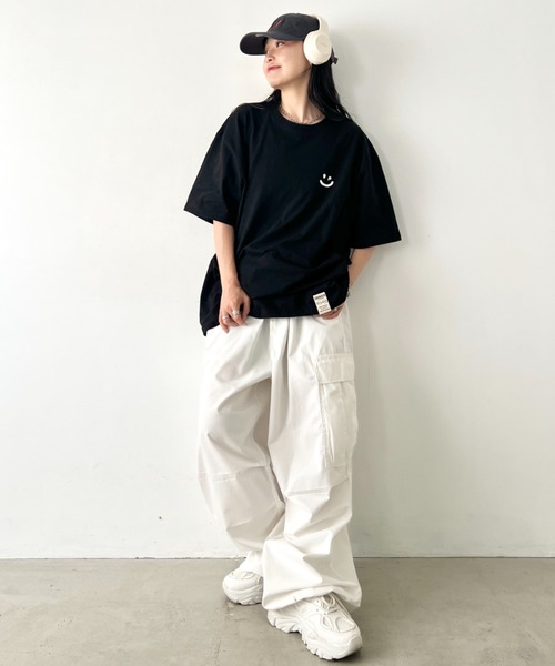 tシャツ 「日本未発売」GRAVER(グレーバー)/スマイル ワンポイントロゴ 半袖 Tシャツ/Small Drawing Smile Short S セール】【日本未発売】GRAVER(グレーバー)/スマイル ワン